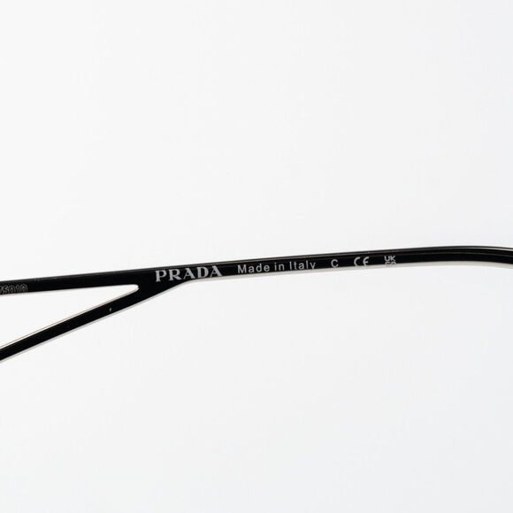 Prada Women Sunglasses Silver Grey Gradient Geometric PR57YS 1BC5D1 BRAND NEW - Picture 7 of 12